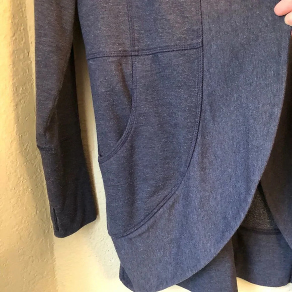 Eddie Bauer Women Small Cardigan Camp Fleece Wrap Cardigan Grey Long Sleeves - Picture 3 of 7